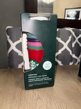 Starbucks Limited Edition Holiday 2021 Color Changing Reusable Hot Cups